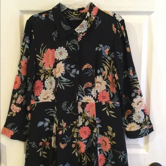 Zara Floral Black Maxi Dress - Picture 8 of 16